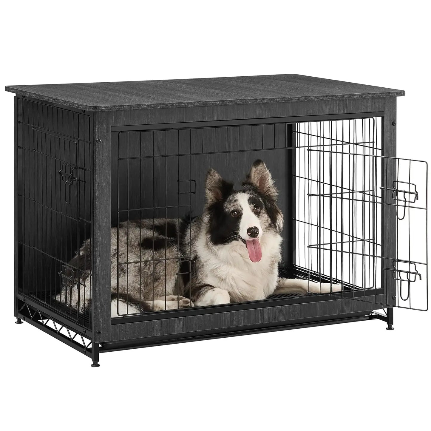 38.6" Dog Crate Furniture, Indoor Dog Cage Side End Table, XL Pet Wood Kennel for Large and Medium Dogs up to 70 lb, Customized