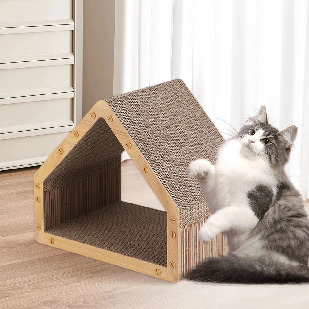 Cat Scratcher House Cat Scratching Post Vertical Cat Scratcher for Indoor Cats