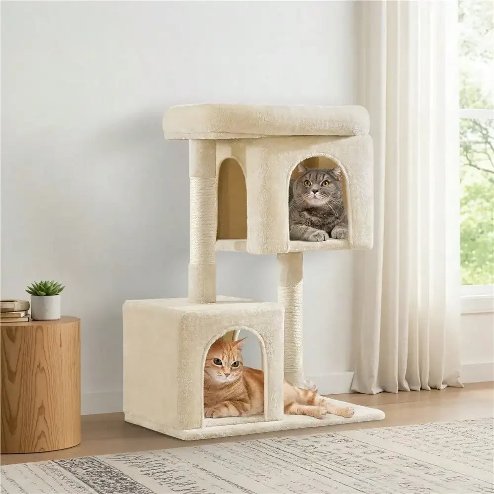 1PC Modern Cat Tree Cat Tower Cat House With Scratching Posts For Small Medium Cats