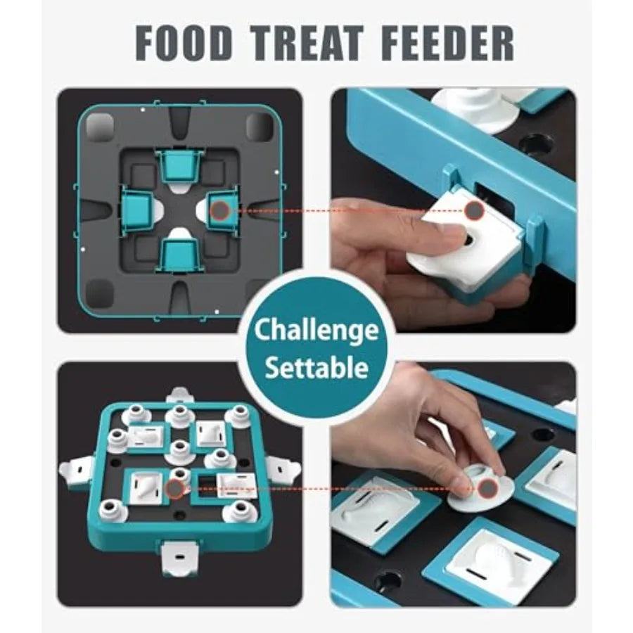 Dog Puzzle Toy Food Treat Feeder Mental Stimulation Green
