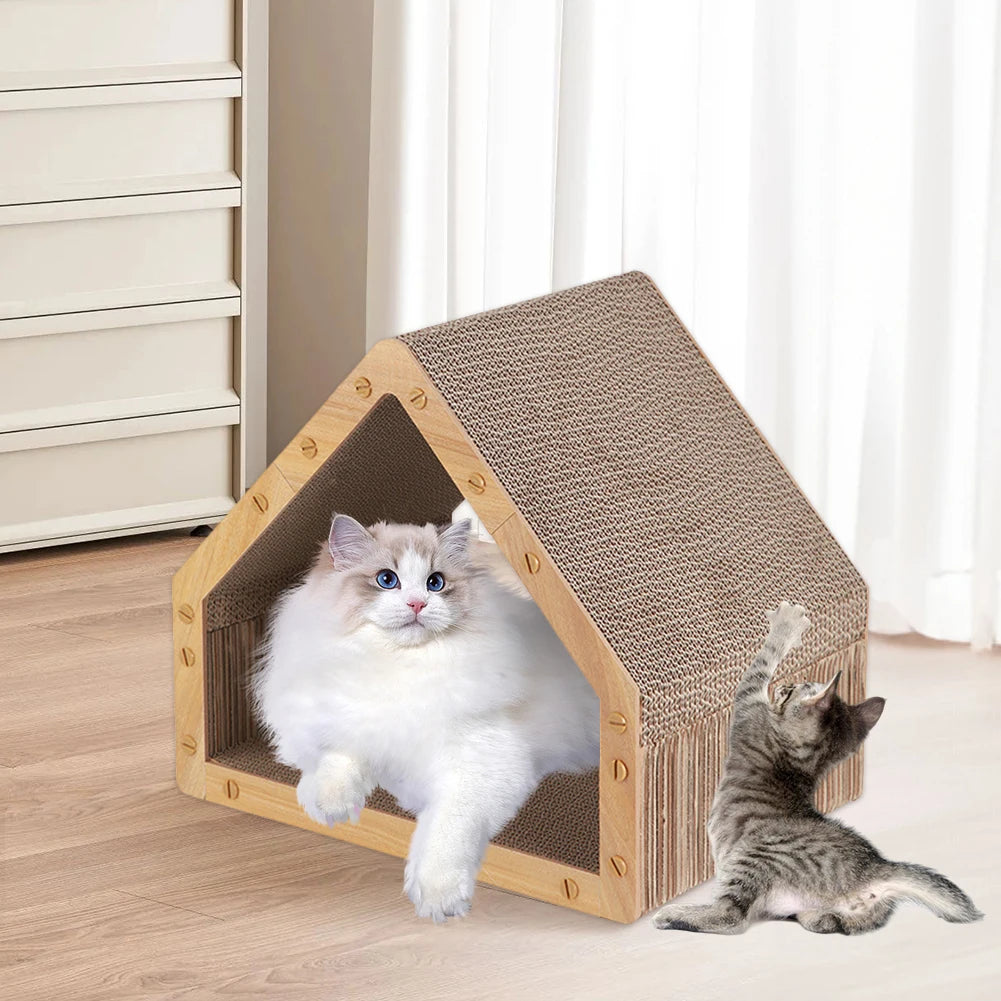 Cat Scratcher House Cat Scratching Post Vertical Cat Scratcher for Indoor Cats