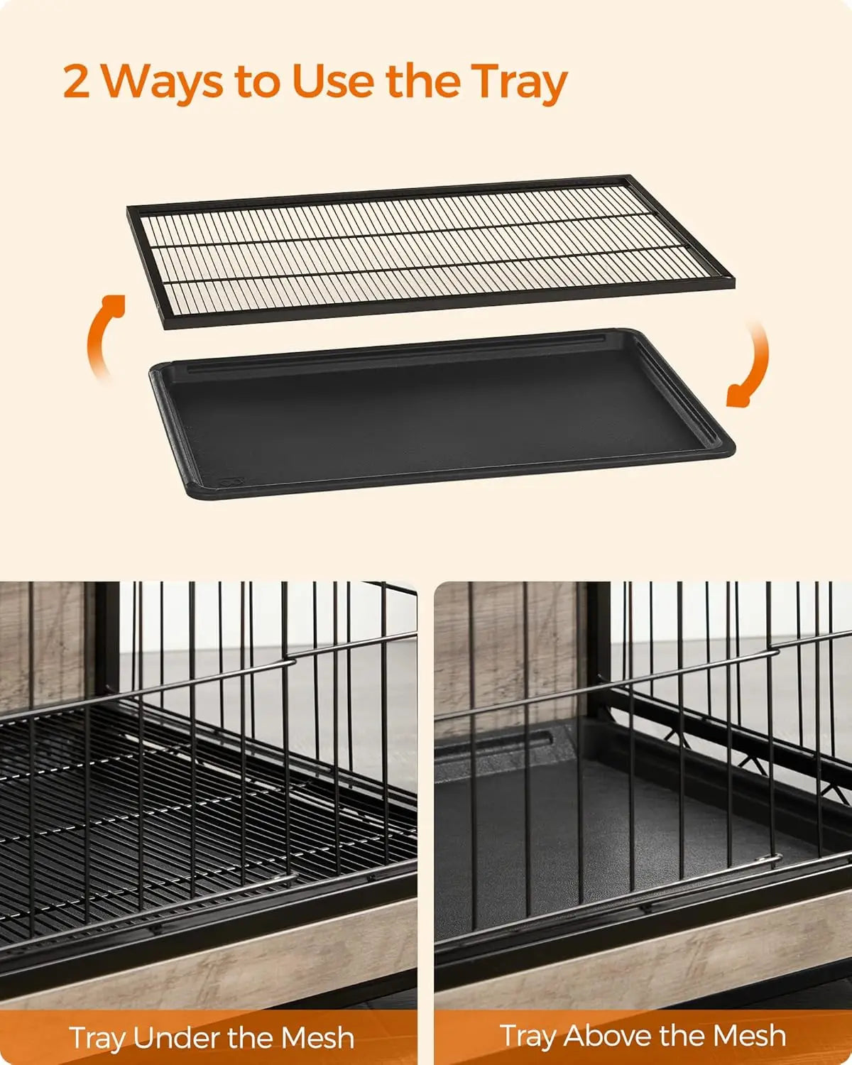 38.6" Dog Crate Furniture, Indoor Dog Cage Side End Table, XL Pet Wood Kennel for Large and Medium Dogs up to 70 lb, Customized