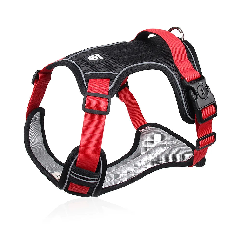 Large Dog Harness Collars Anti-Pull Harness Dog Walking Leash Pet Leash Anti-Escape Durable Material Easy To Put on Take Off