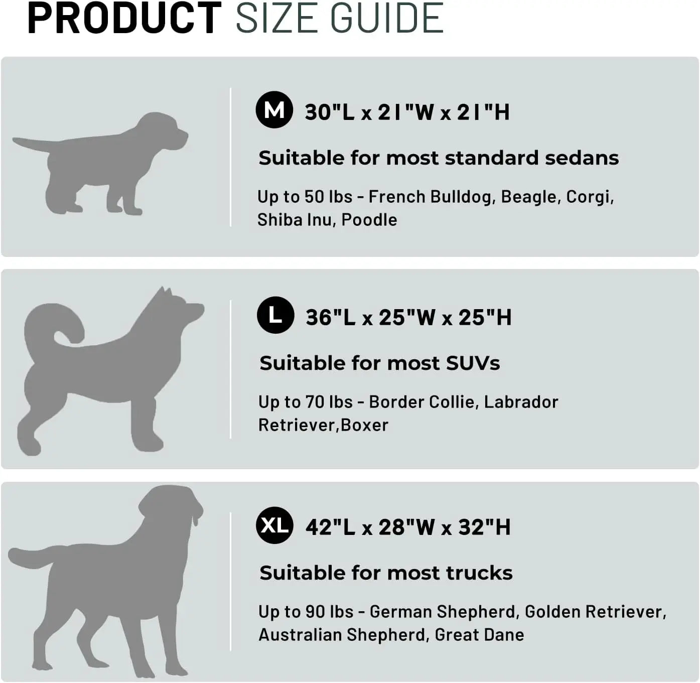 36 Inch Foldable Dog Crate for Large Dogs - Portable Soft Sided Travel Kennel with Breathable Mesh, Indoor Outdoor Use, Grey