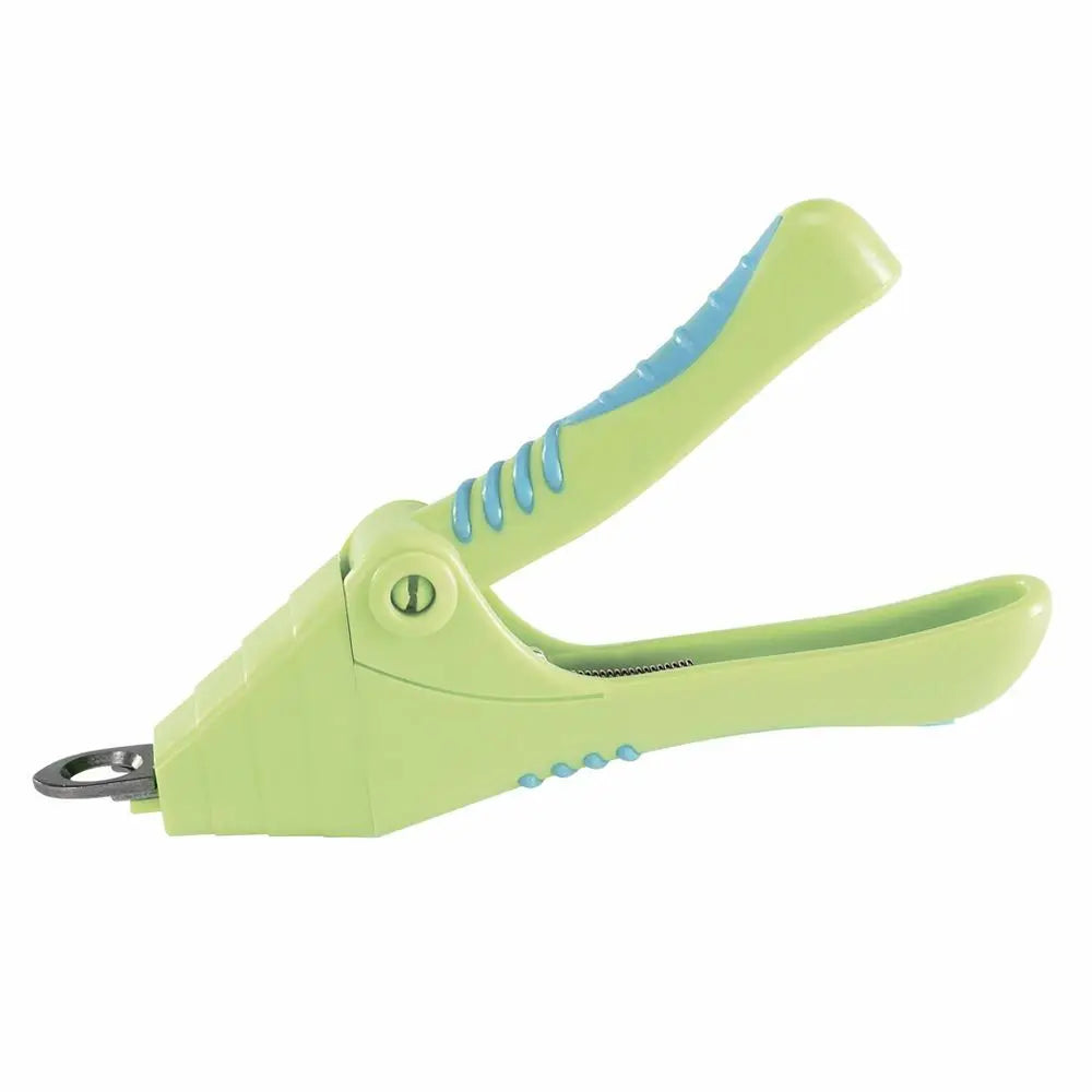 Ergonomic Dog Nail Clipper Green Plastic Guillotine Style Professional Pet Grooming Tool for Safe Trimming Fast Shipping