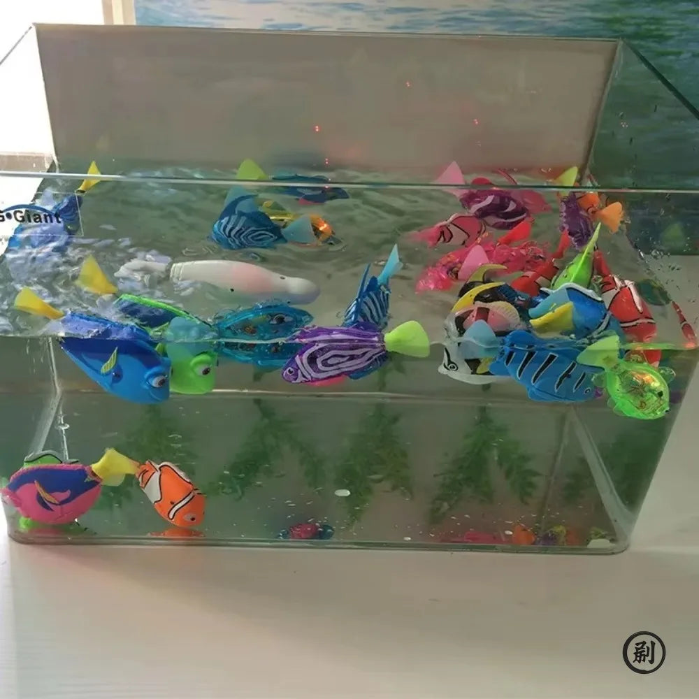 Cat Toy LED Inductive Interactive Swimming Robot Fish Toys Glowing Electric Fishs Stimulate Kitten Hunting Instinct Pet Products