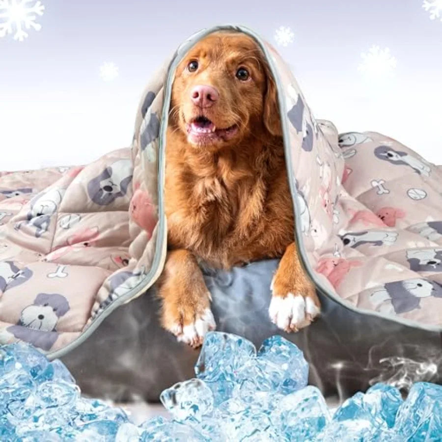 Dog Cooling MatPet Cooling Pads for Dogs Blanket Summer Cooling Bed for Cats Blanket Portable Pet Cooling Cushion for Home and