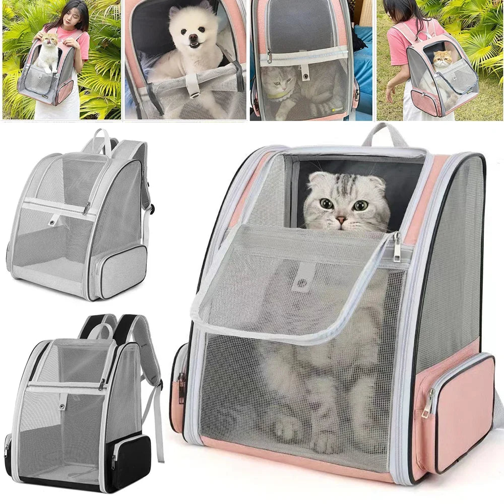 35*28*41cm Pet Cat Bag Breathable Canvas Portable Cat Backpack Outdoor Travel Transport Bag For Cats And Puppy Carrying Bags