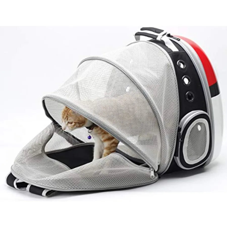 Back Expandable Cat Carrier Backpack Backpack for Cats Kitten Small Puppy Airline Approved Cat Bubble Backpack Space Capsule As