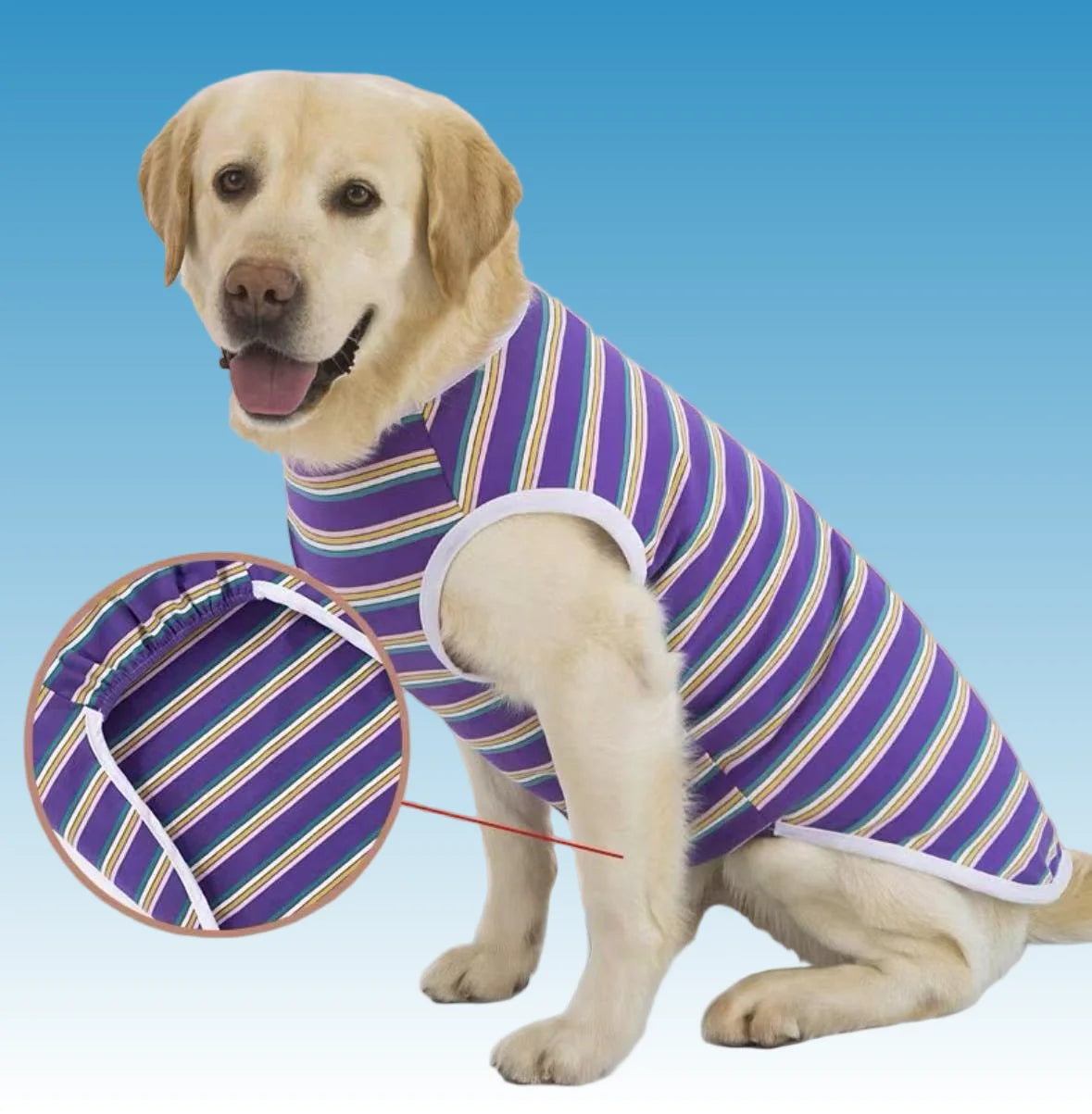 Summer sleeveless vest for medium and large dogs, summer pet pajamas and home clothes, which can be applied to various medium an
