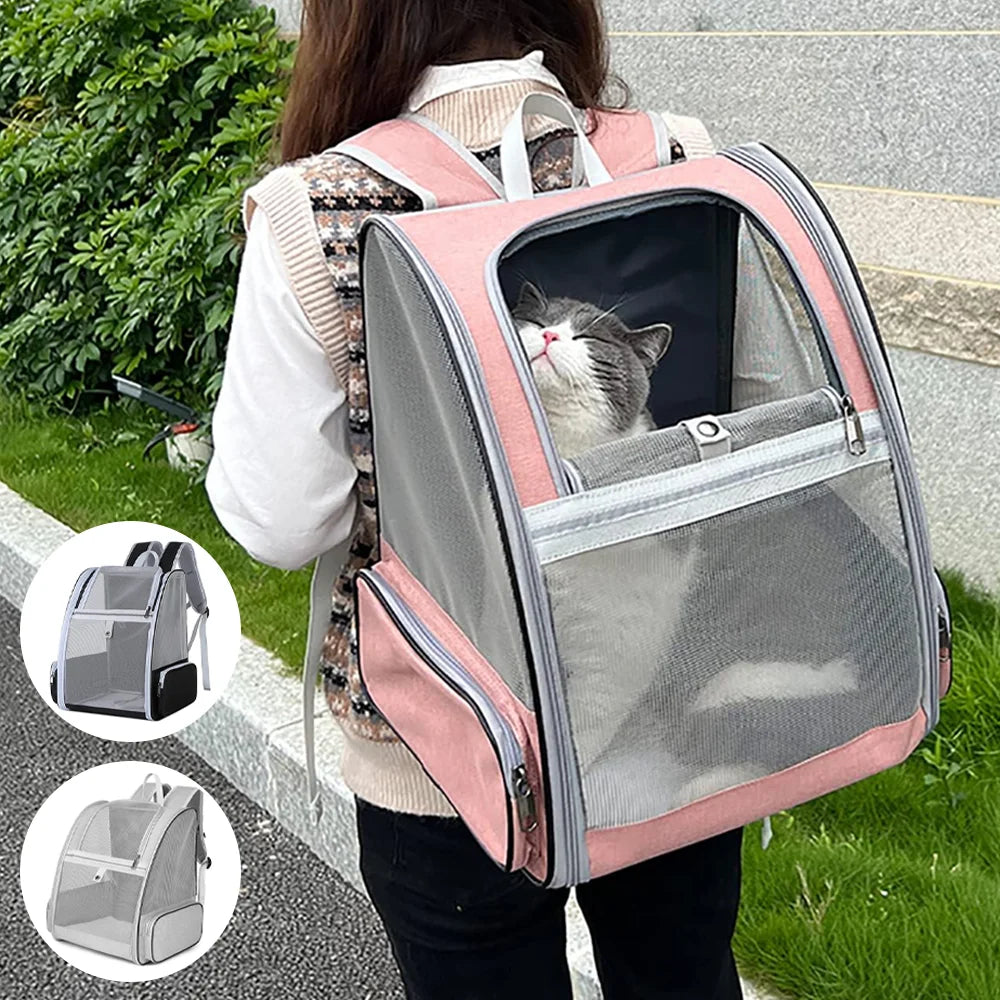 35*28*41cm Pet Cat Bag Breathable Canvas Portable Cat Backpack Outdoor Travel Transport Bag For Cats And Puppy Carrying Bags