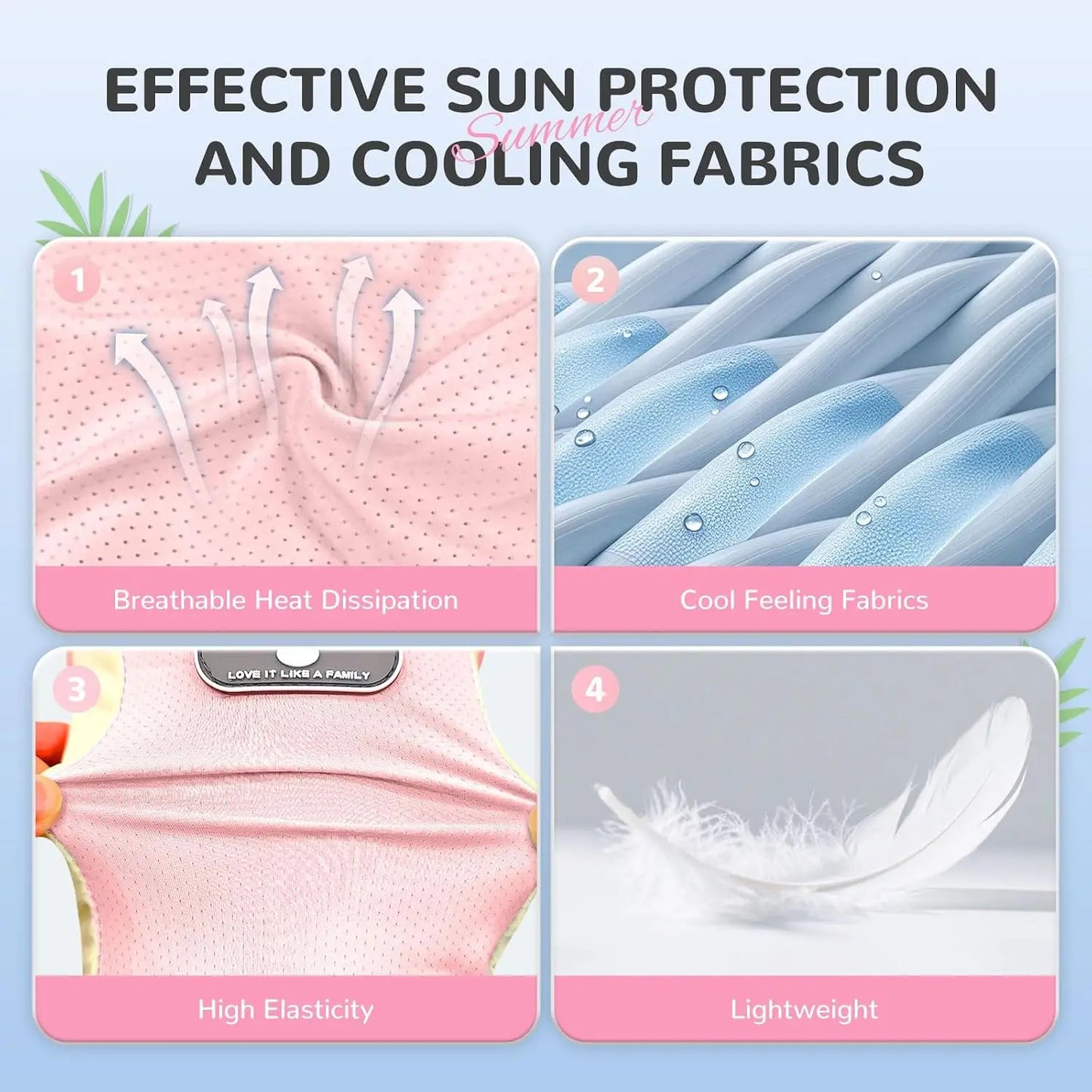 Dog Cooling Vest with D-Ring, Sun Protection Shirt for Small Dogs, Lightweight Breathable Summer Clothes