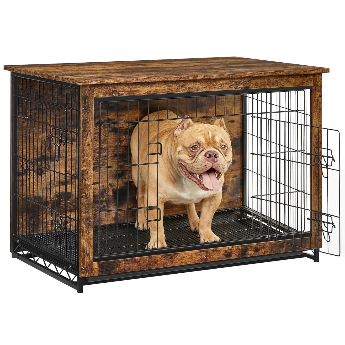 38.6" Dog Crate Furniture, Indoor Dog Cage Side End Table, XL Pet Wood Kennel for Large and Medium Dogs up to 70 lb, Customized