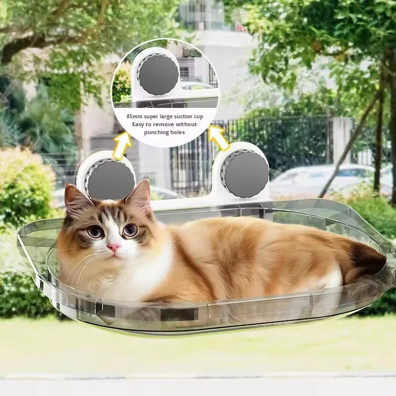 Winter Cat Window Perch Hammock With Suction Cups Cozy Sunny Bed For Kitten Balcony Hanging Nest Durable Pet Seat Cat Accessorie