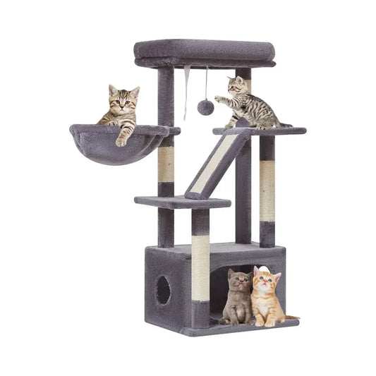Taoqimiao Cat Tree,38.5Inch Cat Tower for Indoor Cats,Suitable for Kittens with Luxurious cat condo with Adjustable Baskets and