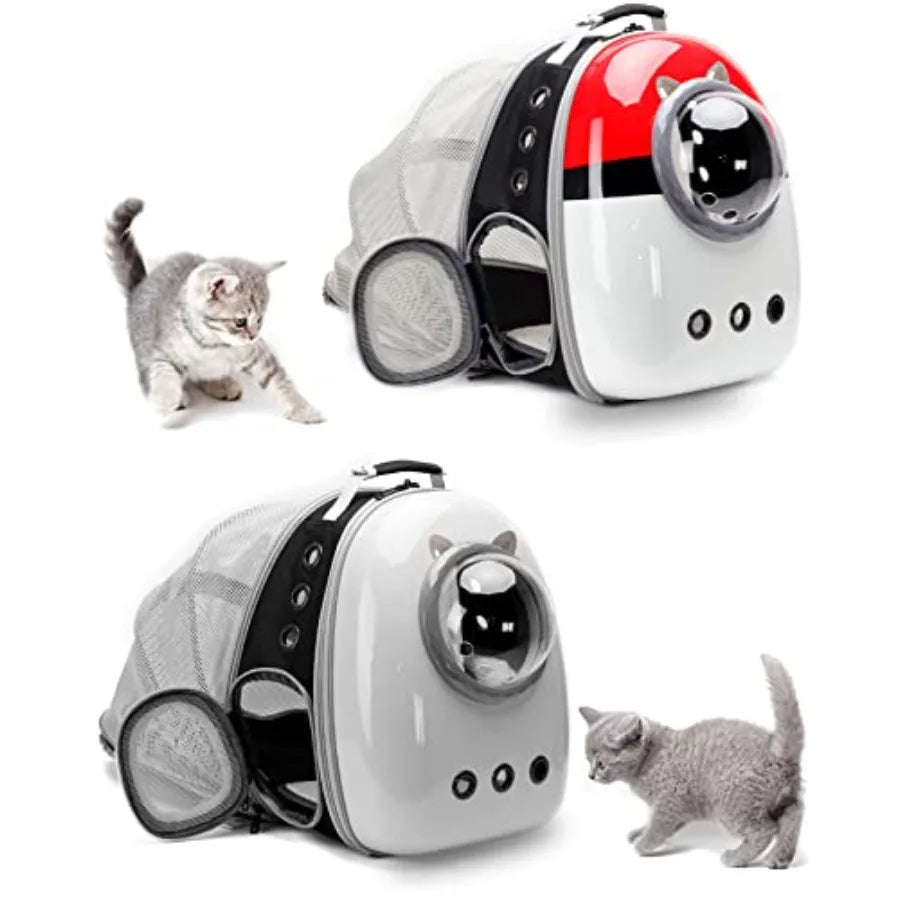 Back Expandable Cat Carrier Backpack Backpack for Cats Kitten Small Puppy Airline Approved Cat Bubble Backpack Space Capsule As