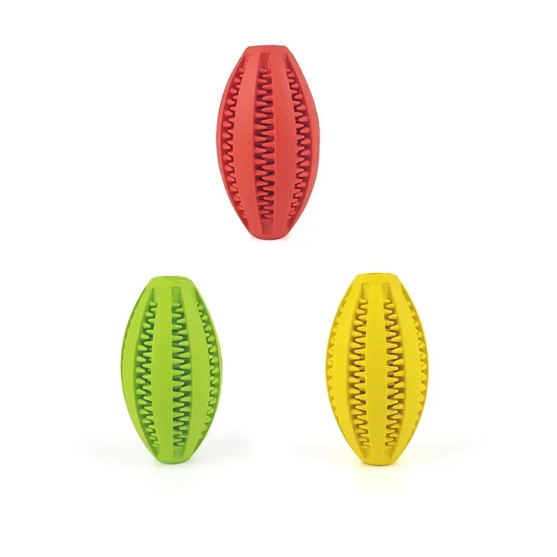 Pet Dog Chew Toys Teeth Cleaning Snack Ball Pet Dog Toy Ball Natural Rubber Super Tough Interactive Bouncy Pet Supplies Cat toys