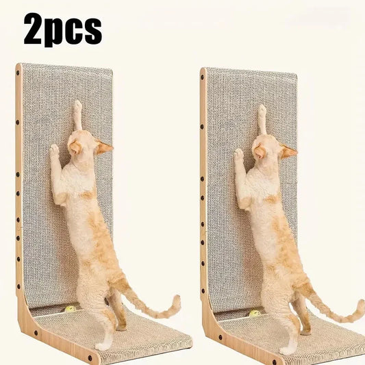 2pcs/6pcs L Shape Cat Scratching Post, 23.6 Inch Indoor Cat Scratching Post, Protective Furniture Cardboard Cat Scratching Post