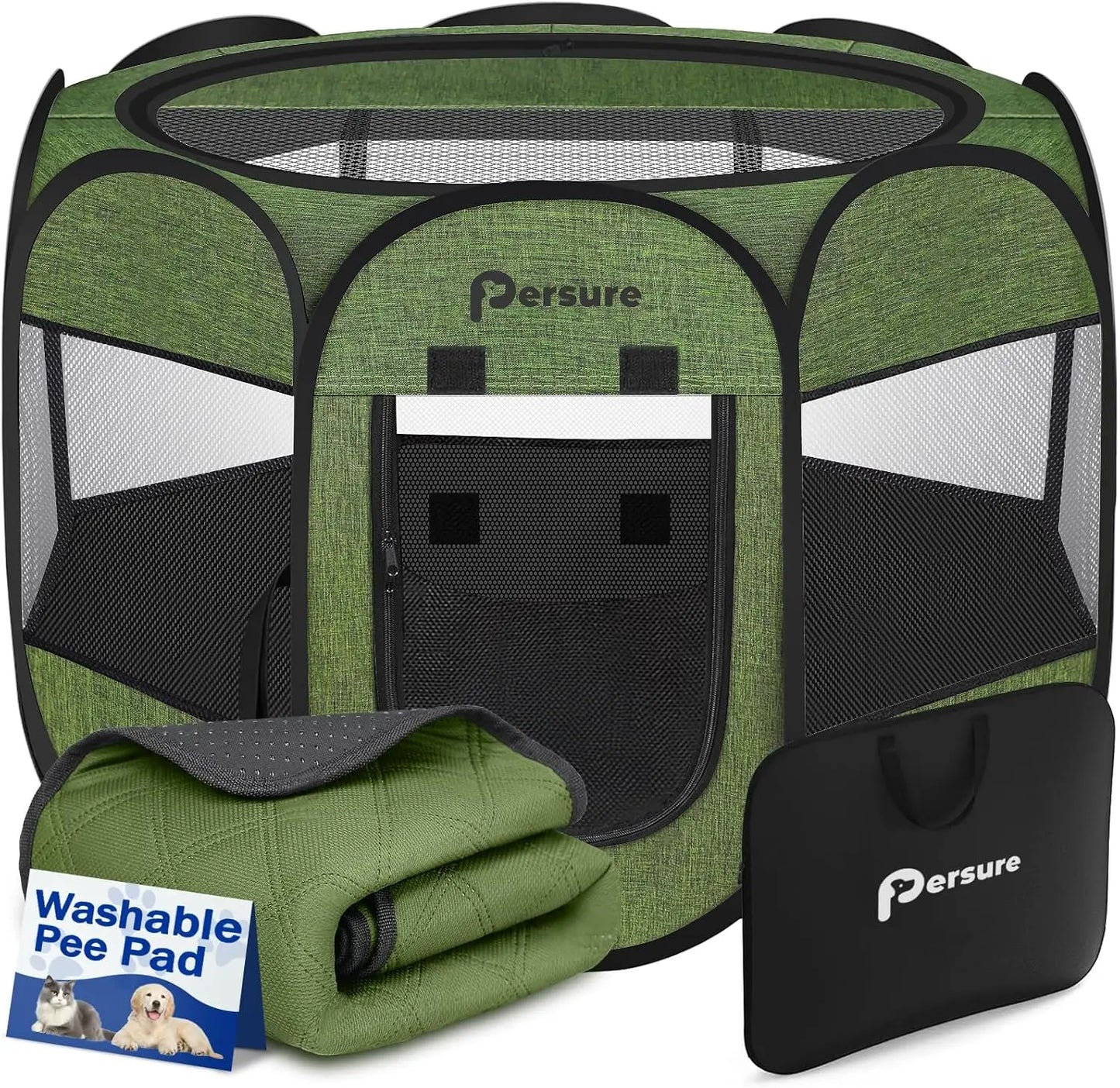 Dog Cat Playpen Indoor Outdoor for Puppy Pet Dogs Cat Recovery After Surgery, Dog Tent Crates Cage Indoor/Outdoor, Porta