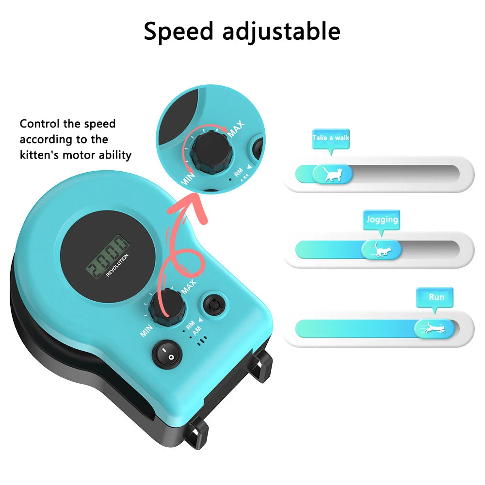 Electric Pet Toys Interactive Cat Toy for Indoor Cats for Bored Kitten Puppy Play Chase Run Exercise Hunting Mental Stimulation